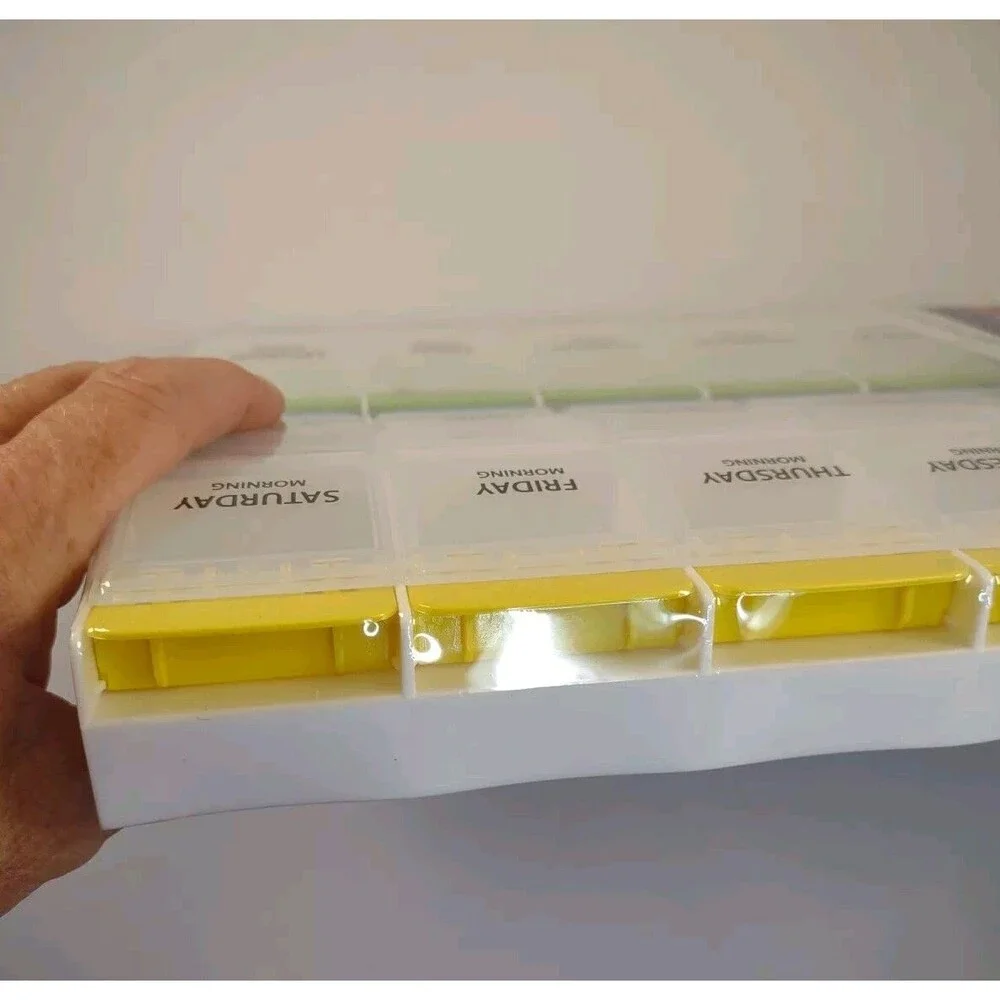 Pill Organizer, Weekly (7-Day), 4 Times a Day, Large 28 compartments Walgreens